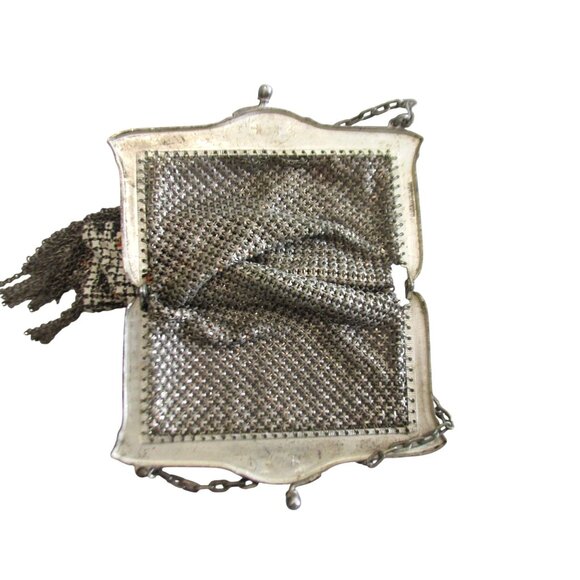 Antique Art Deco Mandalian Metal Mesh Purse - Picture 3 of 7